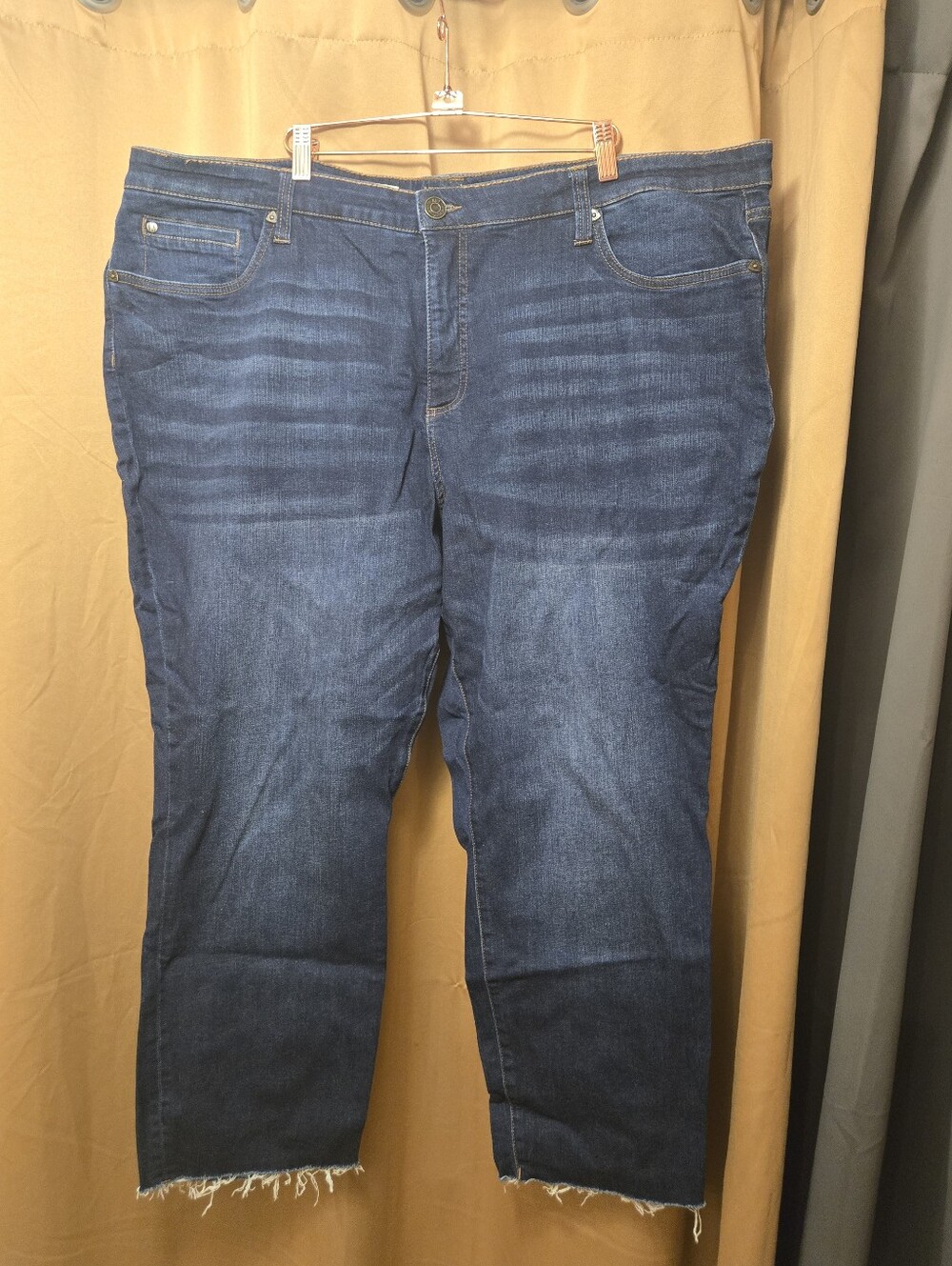 Kut KATY Ankle Straight Leg in Medium Blue Size 22w